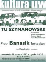                                                                                                                                                                             TU SZYMANOWSKI! - koncert kameralny
                                                                                                                                                                            